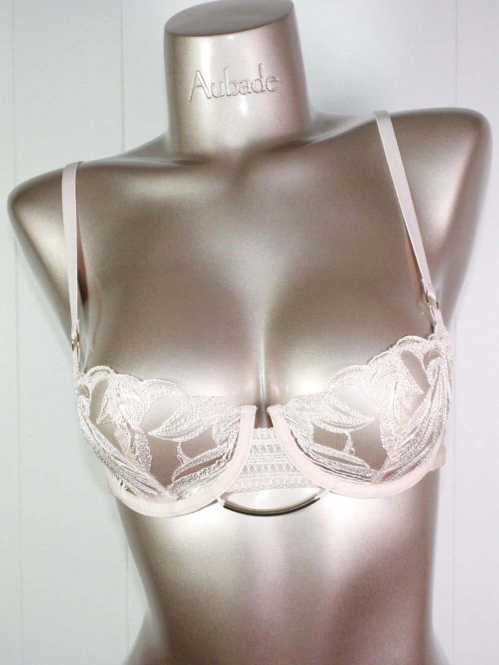 Aubade Paris Sample Into the groove Off-white Bra 34b